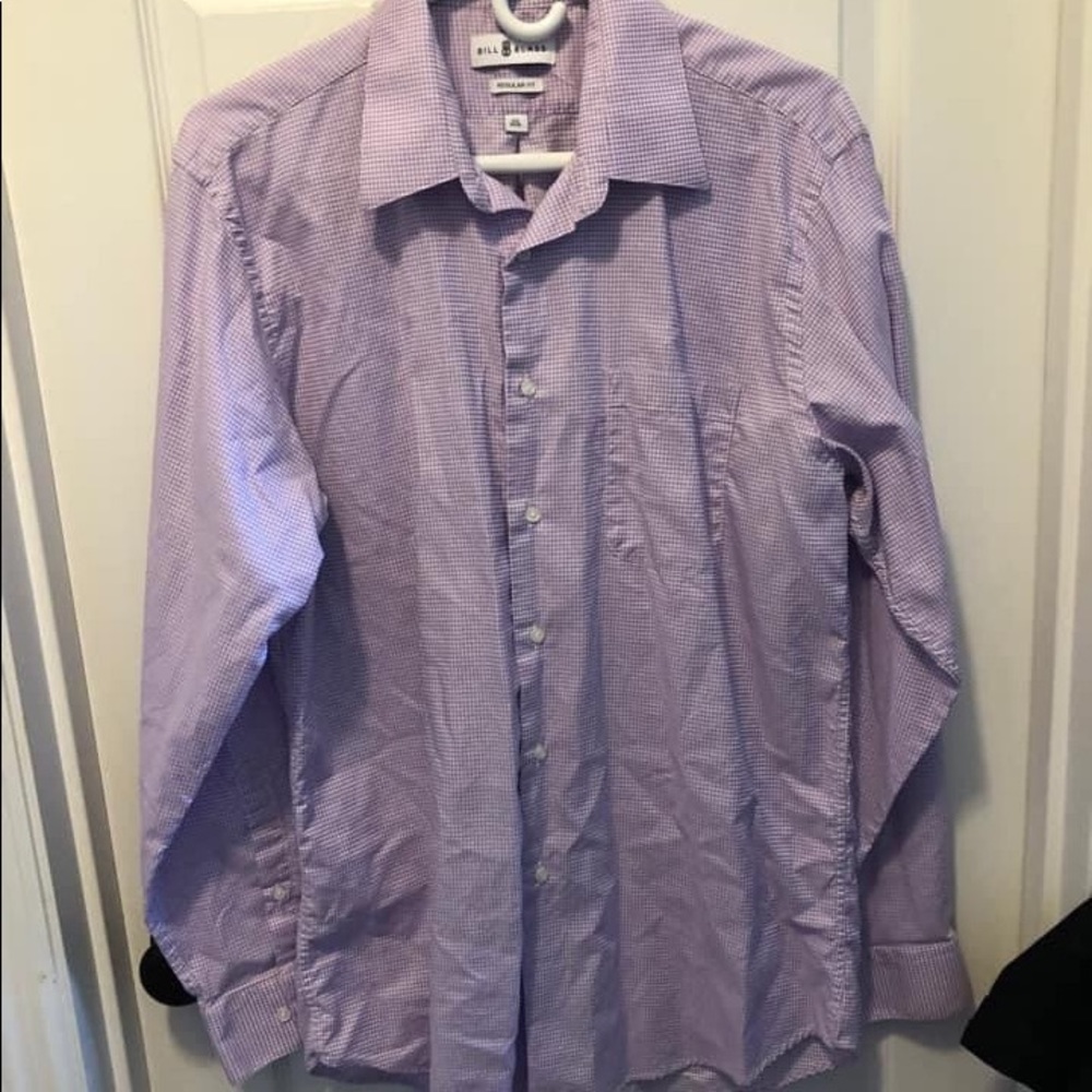 15 1/2 34/35 Bill blass purple dress shirt